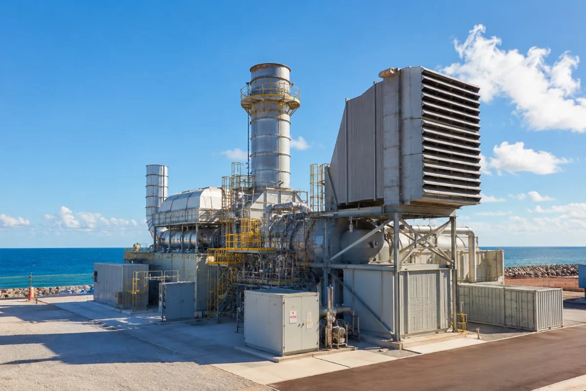 Power generation gas turbine hall